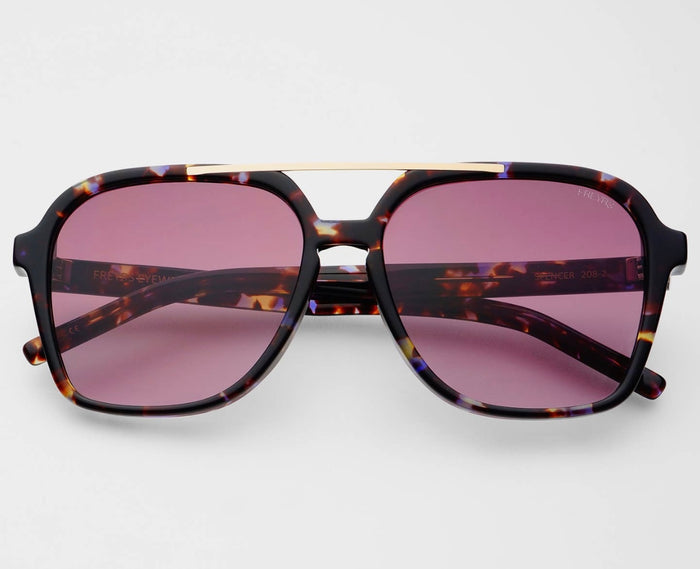 Freyers Spencer Unisex Aviator Sunglasses - Lavender