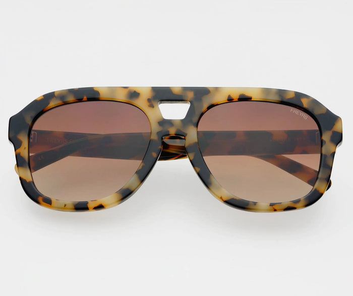 Freyers Voyager Acetate Oversized Aviator Sumglasses - Milky Tortoise