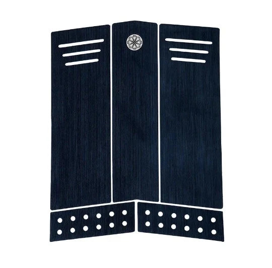 Octopus Front Deck III surf traction pad in blue with scrub grip texture