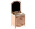 Maileg - Furniture For Mouse - Sink Dresser With Mirror - Powder Pink