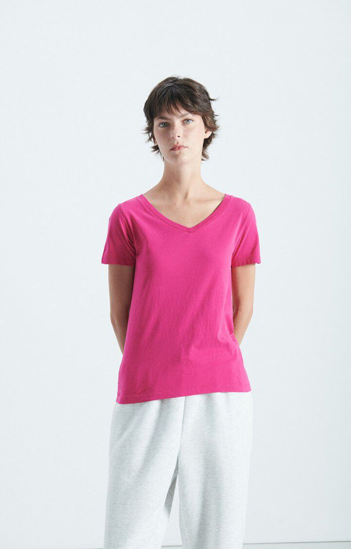 GAMIPY V NECK SHORT SLEEVE T SHIRT Gami02D| Pitaya - Darling & Domain