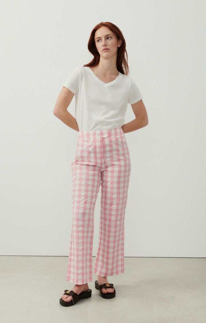 GAMIPY V NECK SHORT SLEEVE T SHIRT Gami02D | White - Darling & Domain