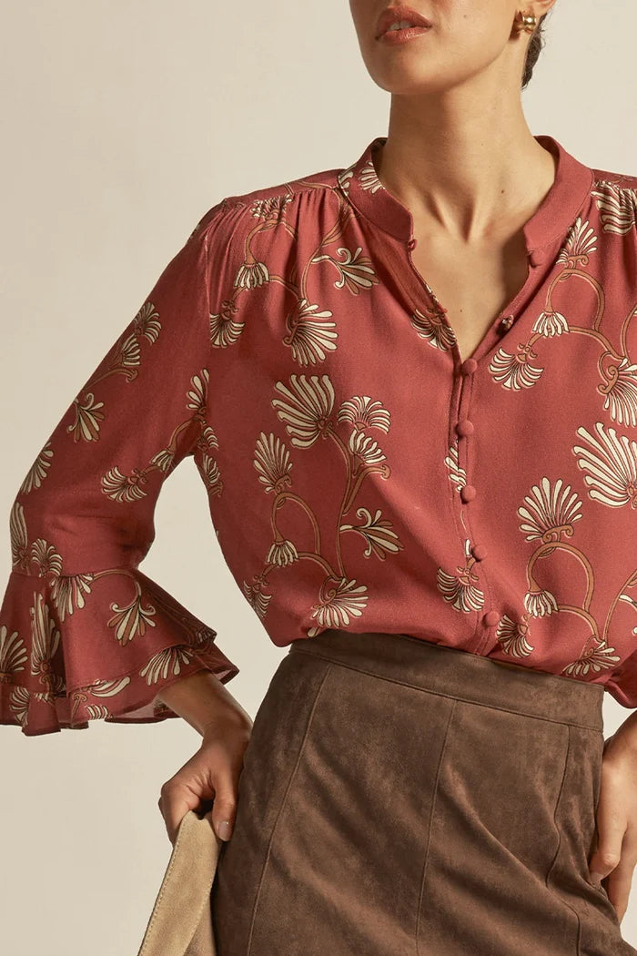 GAZE TOP in Berry Nouveau from Zoe Kratzmann