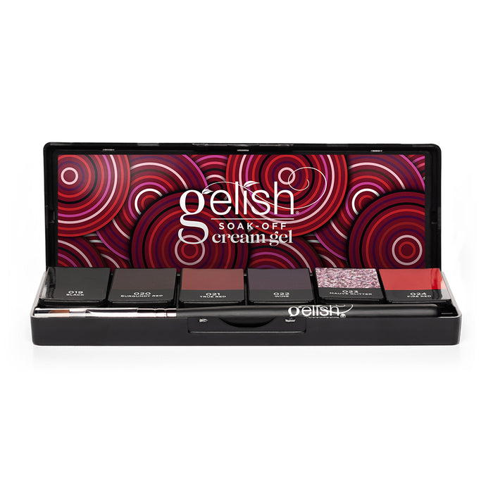 Gelish Cream Gel Polish - Getting Reddy Palette - Hema Free - 6 Colours