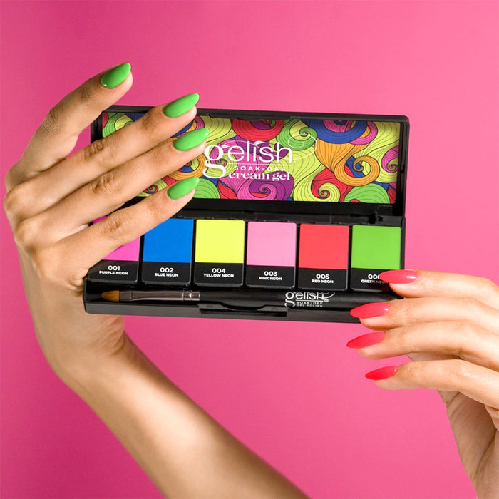Gelish Cream Gel Polish - Neon & On & On Palette - Hema Free  - 6 Colours