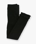 Girls Black Footless Ruffle Tights: Black