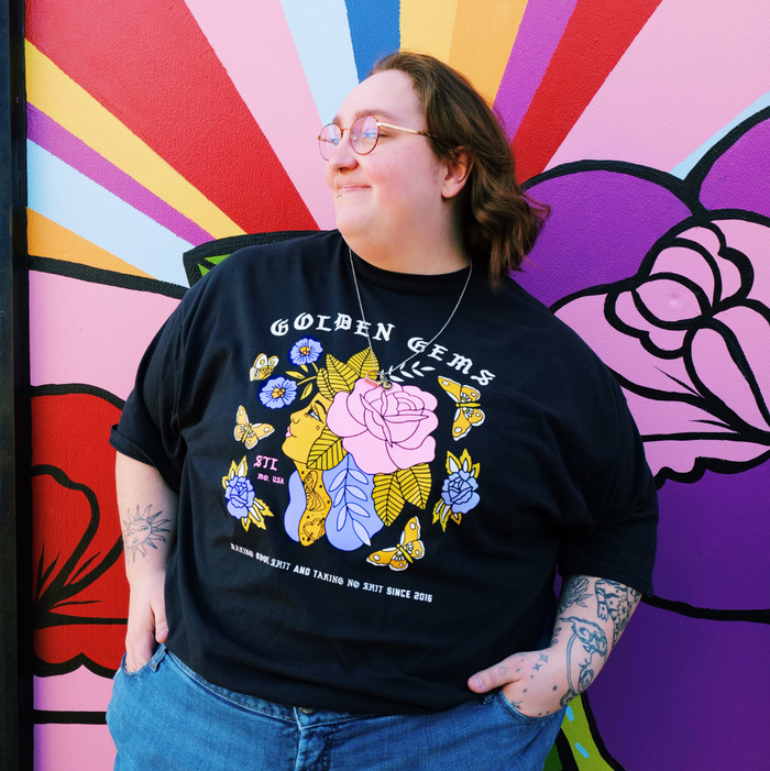 Golden Gems Rose Girl Tee