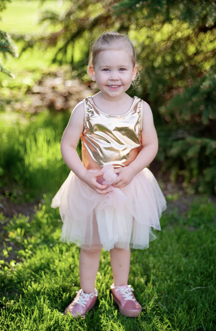 Great Pretenders Ballet Tutu Dress Rose Gold 5-6