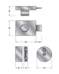 Hafele Partition Turnbolt Indicator Set and Staple