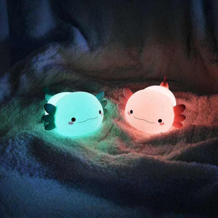 Happy Axolotl Night Light - Pink