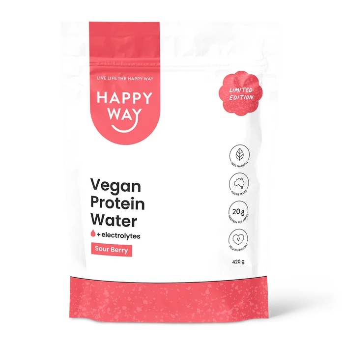 Happy Way - Sour Berry Vegan Protein Water 420g - Exquisite Laser Clinic
