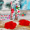 Hawaiian Floral Print Silicone Band For Apple Watch