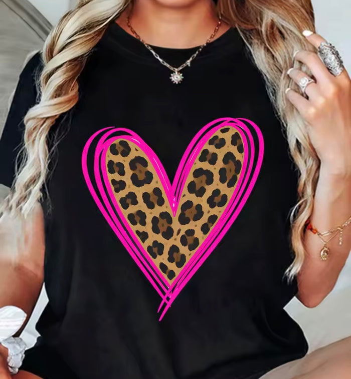 Heart Print T-Shirt