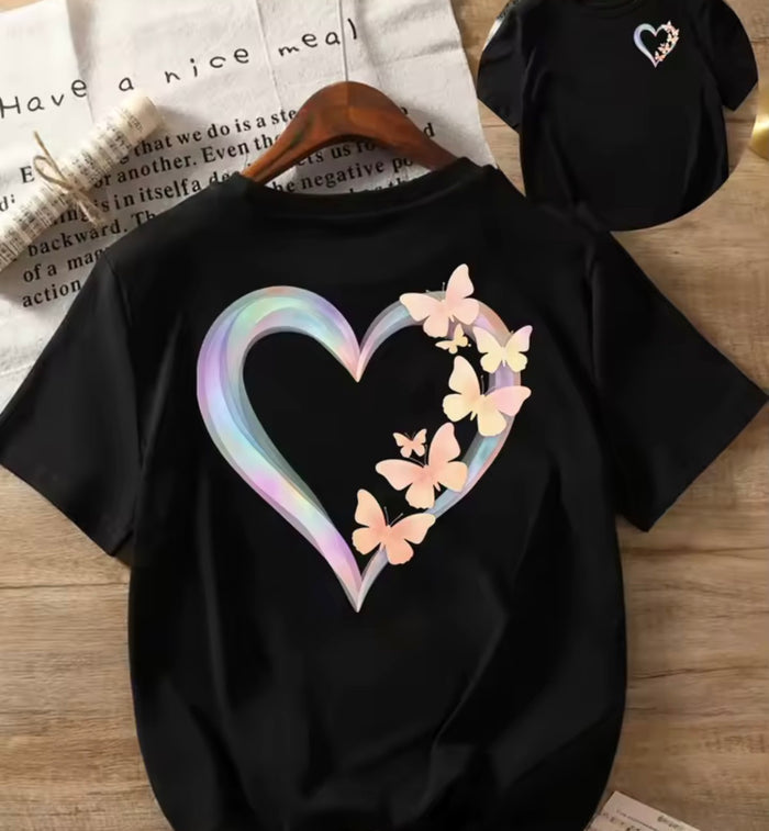 Heart Printed T-Shirt