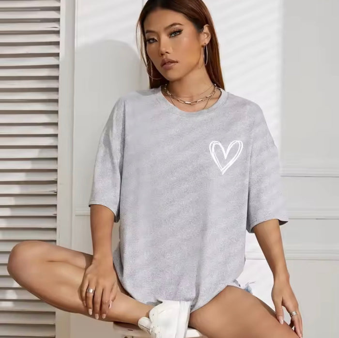 Heart Printed T-Shirt