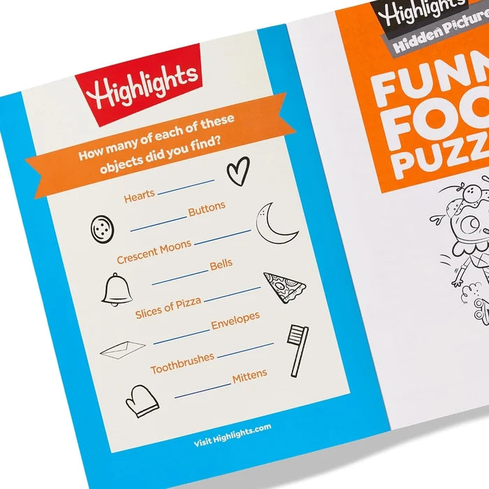 Hidden Pictures Funny Food Puzzles
