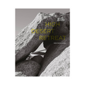 High Desert Retreat wall art featuring gray desert rock formations and yellow title text