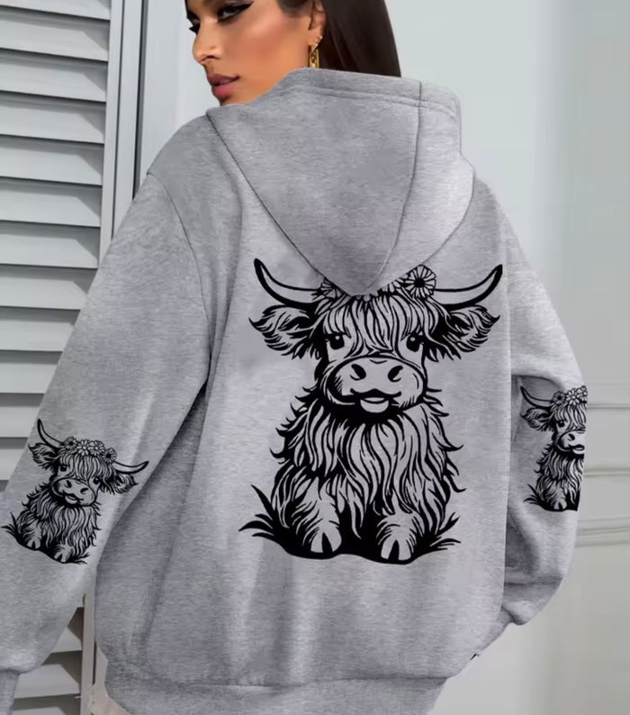 Highland Cow Hoody