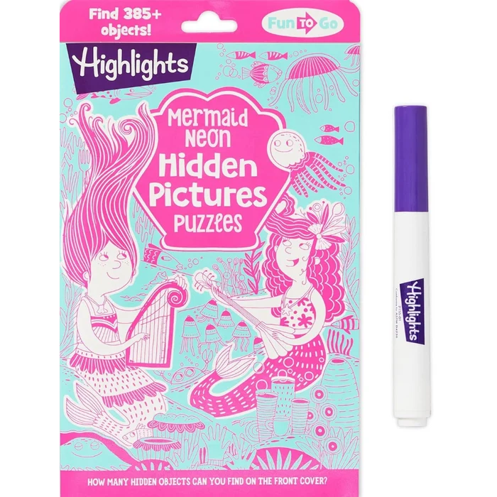 Highlights Mermaid Neon Hidden Pictures Puzzles