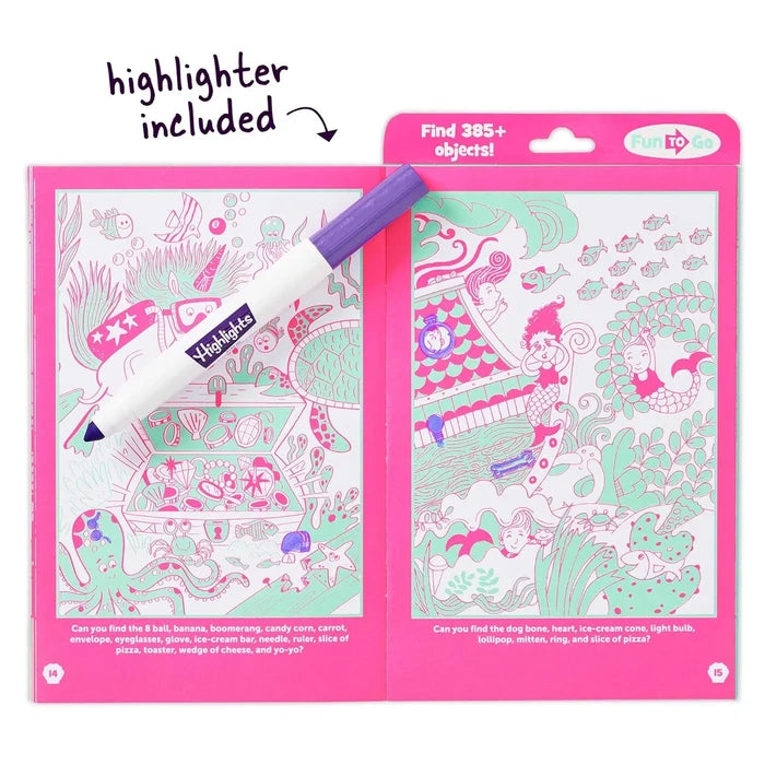 Highlights Mermaid Neon Hidden Pictures Puzzles