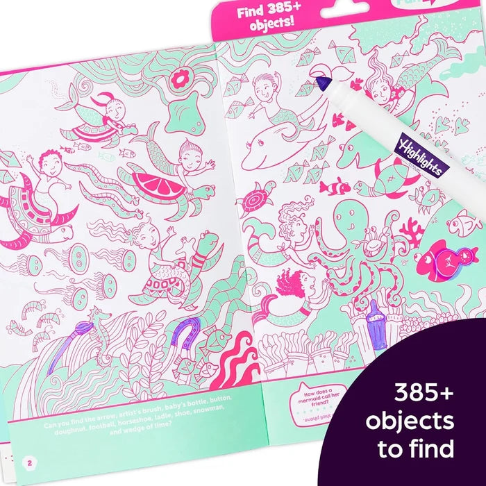 Highlights Mermaid Neon Hidden Pictures Puzzles