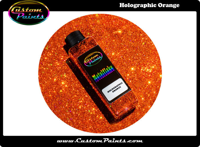 Holographic Metal Flake - Orange