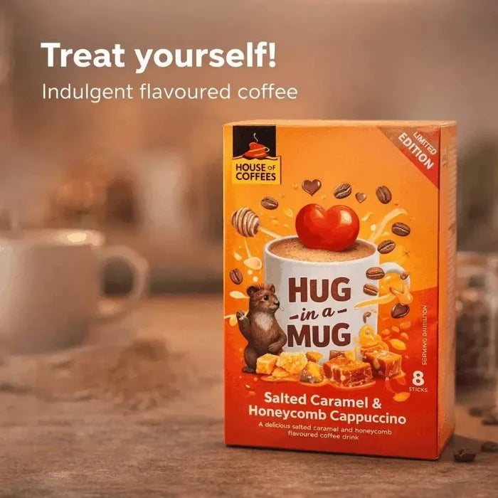 Hug-in-a-Mug - Salted Caramel & Honeycomb Cappuccino (8 x 24g) Facebook Ad
