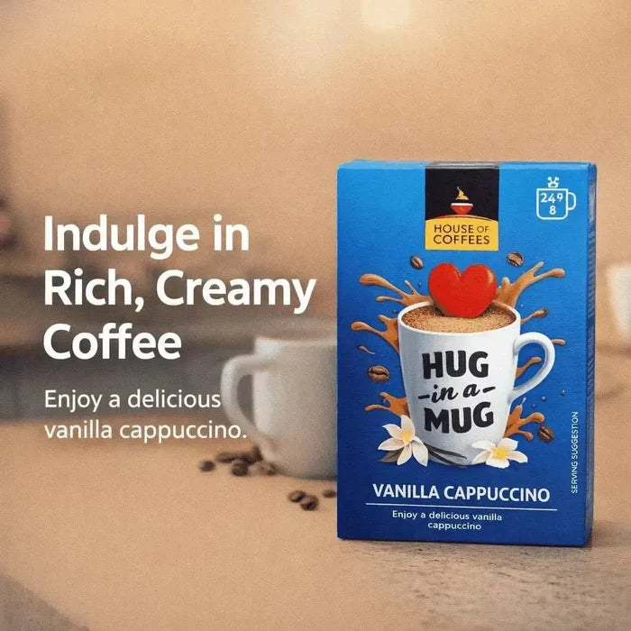 Hug-in-a-Mug - Vanilla Cappuccino (8 x 24g) Facebook Ad