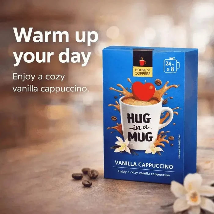 Hug-in-a-Mug - Vanilla Cappuccino (8 x 24g) Facebook Ad