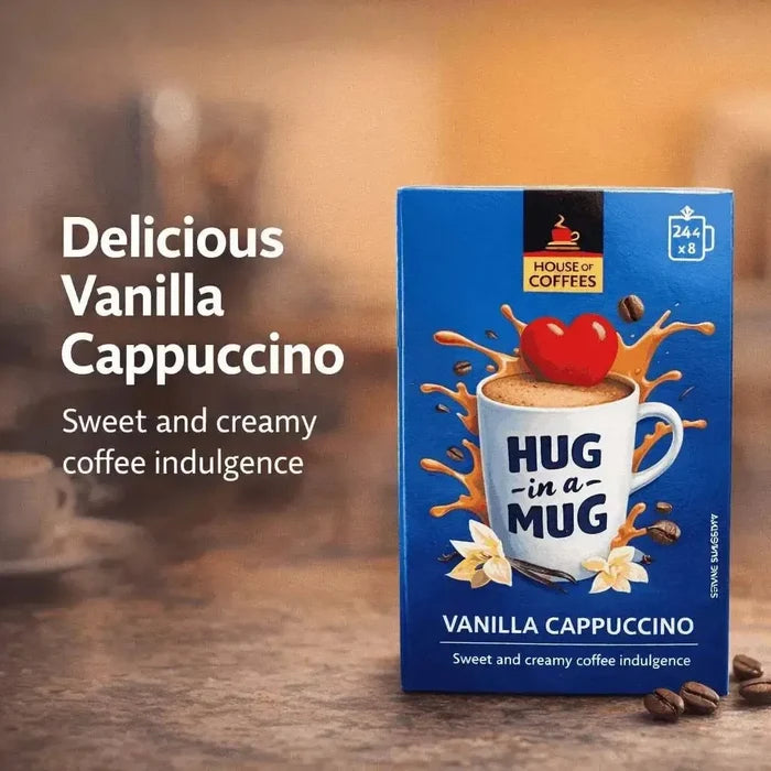 Hug-in-a-Mug - Vanilla Cappuccino (8 x 24g) Facebook Ad