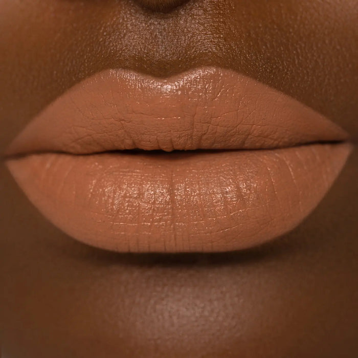 I Need a Nude Lipstick shade 'Liron' model look.
