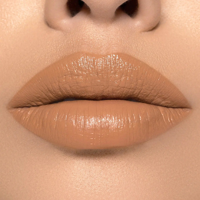 I Need a Nude Lipstick shade 'Charlotte' model look.