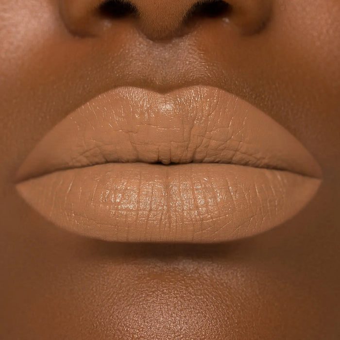 I Need a Nude Lipstick shade 'Charlotte' model look.