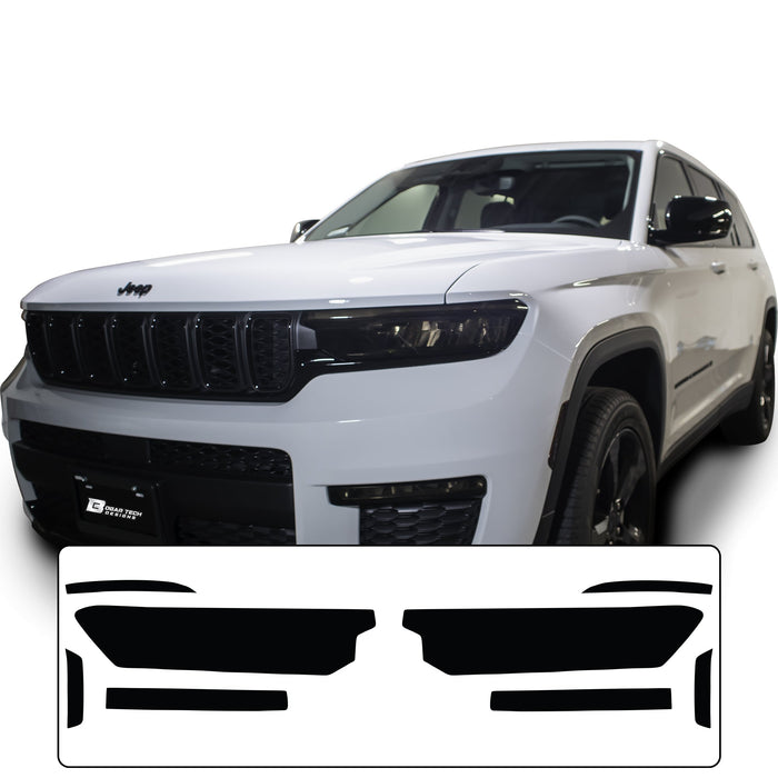 Headlight Taillight Precut Smoked PPF Tint Kit Film Overlay Fits Jeep Grand Cherokee 2022 - 2025 - Bogar Tech Designs