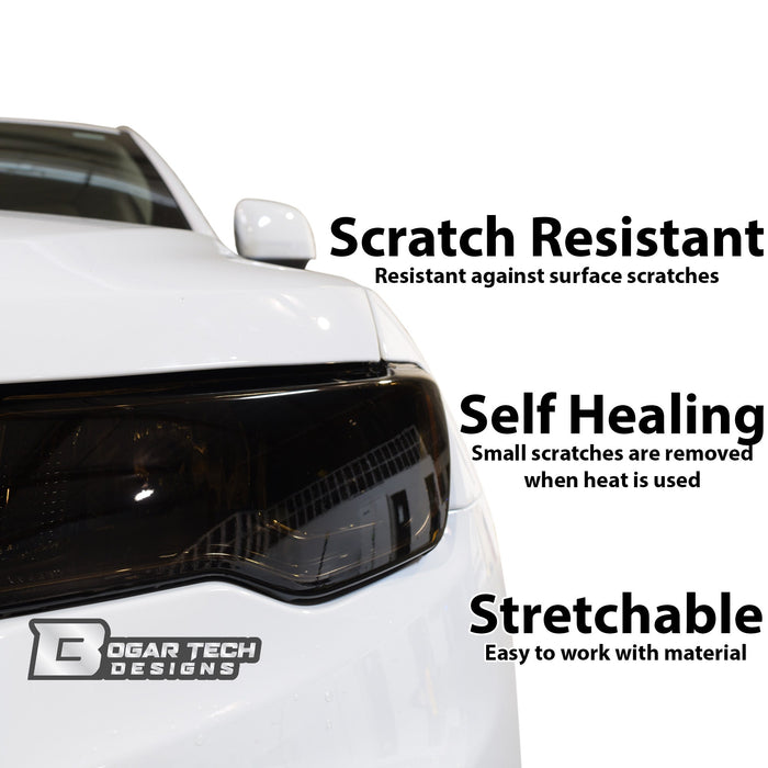 Headlight Taillight Precut Smoked PPF Tint Kit Film Overlay Fits Jeep Grand Cherokee 2022 - 2025 - Bogar Tech Designs