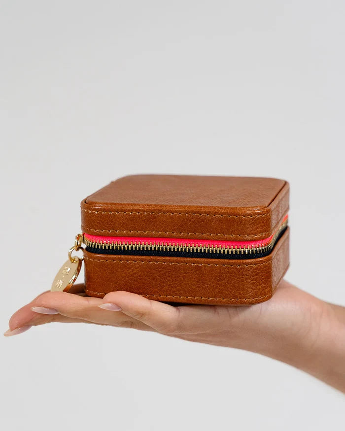 JEWELLERY CASE | Tan Pebble - Darling & Domain