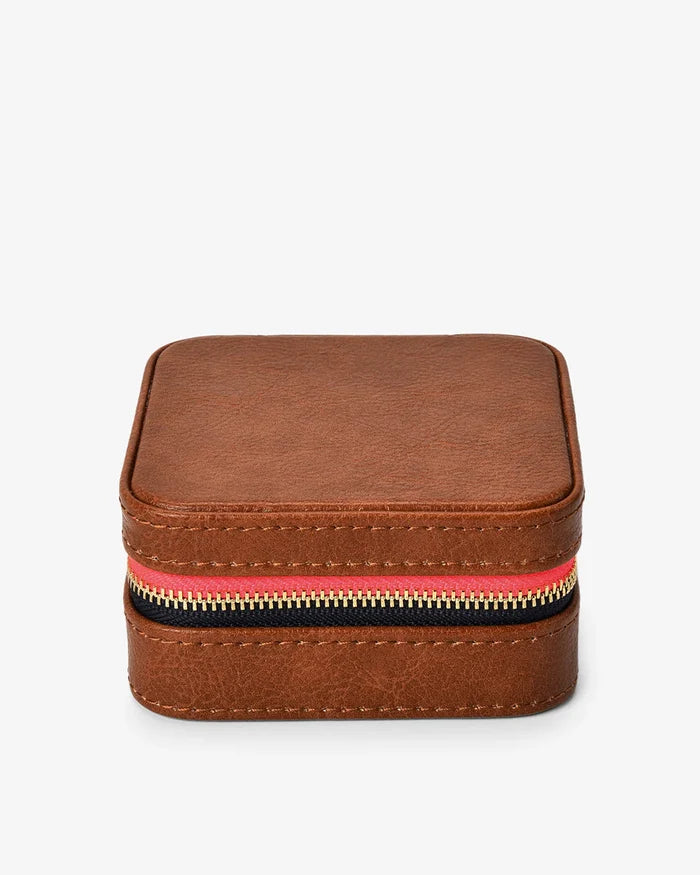 JEWELLERY CASE | Tan Pebble - Darling & Domain