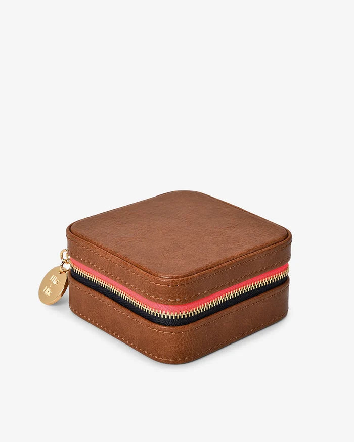 JEWELLERY CASE | Tan Pebble - Darling & Domain