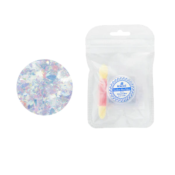 K- R-3 Rainbow Mica Flakes Unicorn Blue