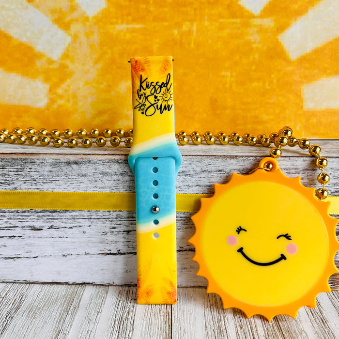 Kissed By The Sun Print Silicone Band For Samsung Watch