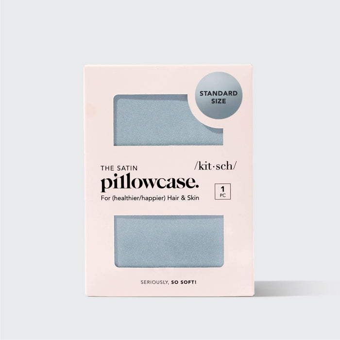 KITSCH - Satin Pillowcase Standard - Haze Blue