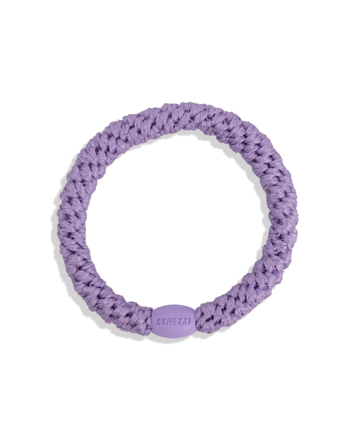 KKNEKKI Original Hair Ties in Violet Glitter