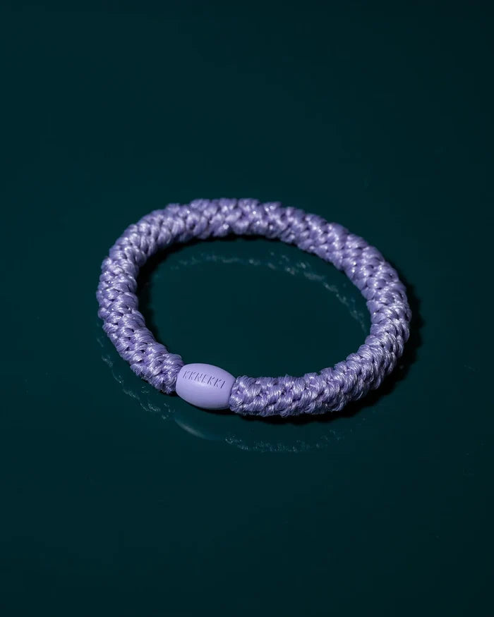 KKNEKKI Original Hair Ties in Violet Glitter