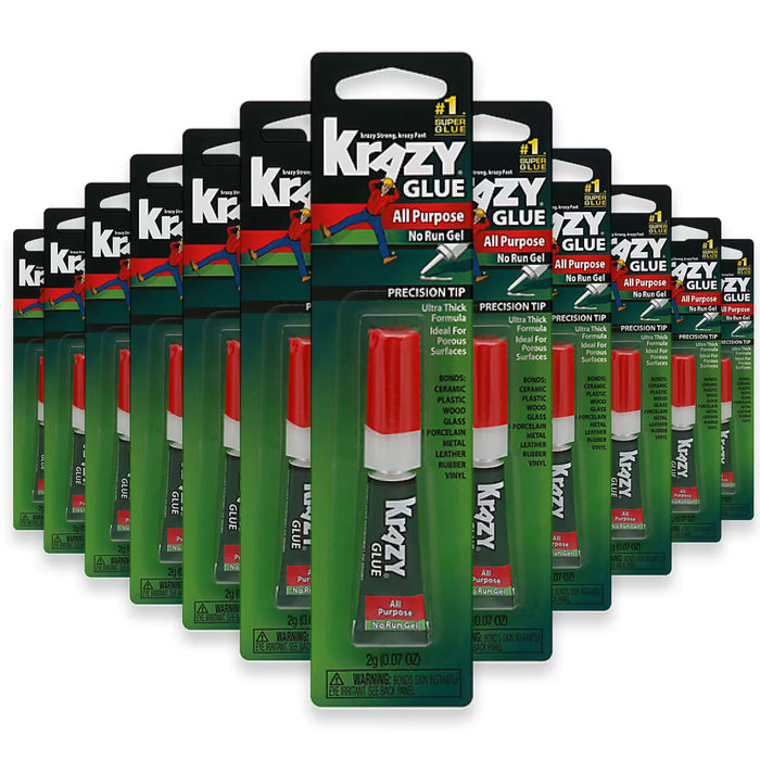 Krazy Glue Mini Precision Tubes Carded – 0.07 oz – 48 Pack