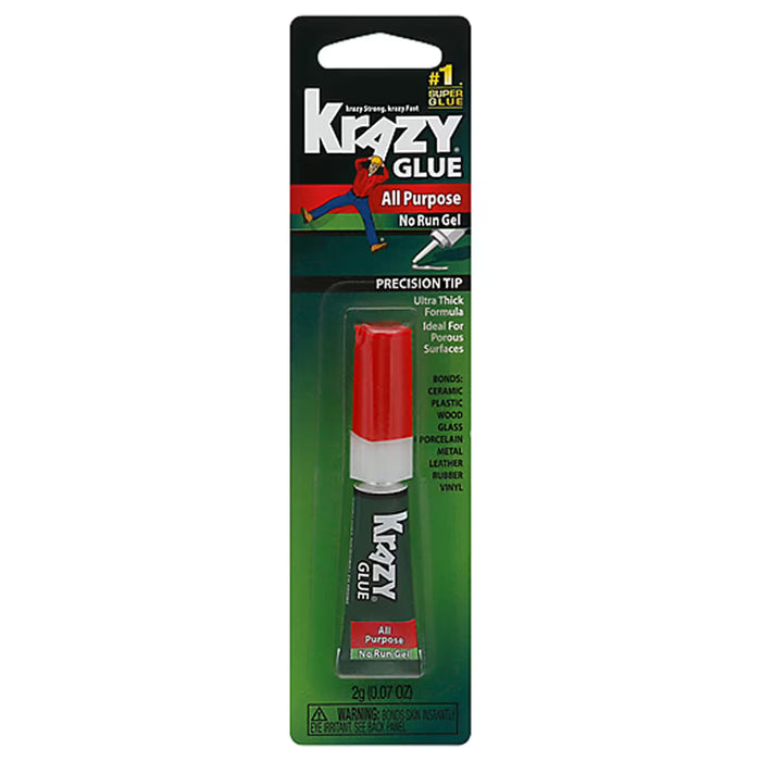Krazy Glue Mini Precision Tubes Carded – 0.07 oz – 48 Pack