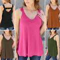 Lace Detail V-Neck Cutout Cami