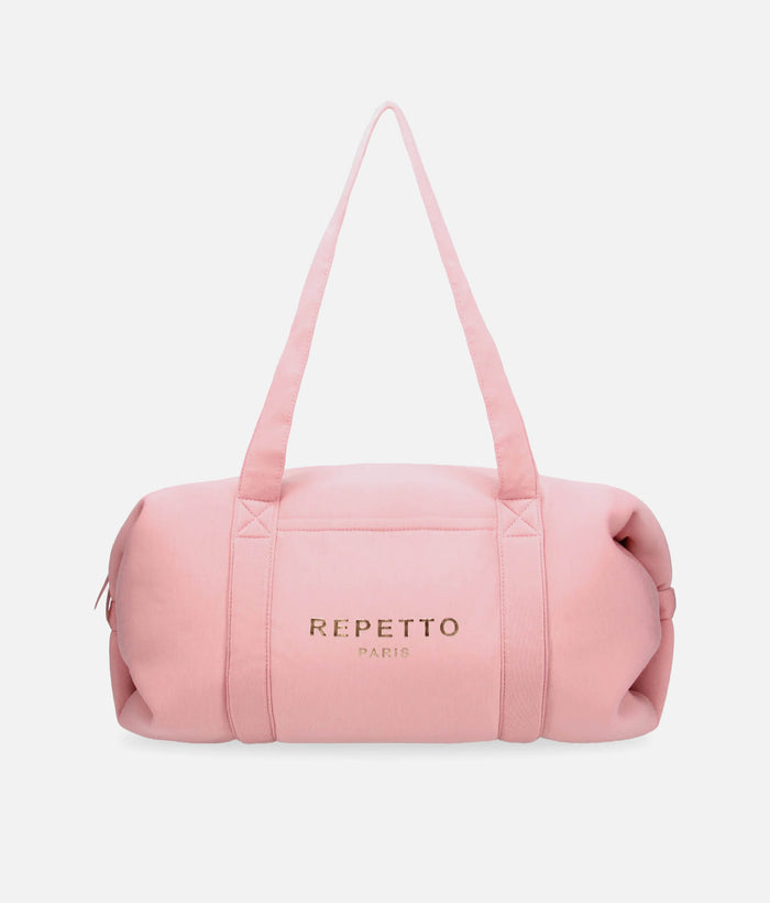 Large Dance Duffel, Elegant Pink Dance Bag with Zip Closure - B0233