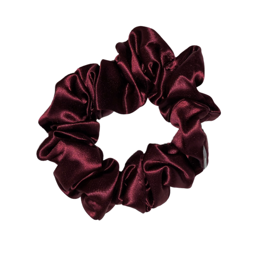 Large Silk Scrunchie - Bordeaux - Malliya