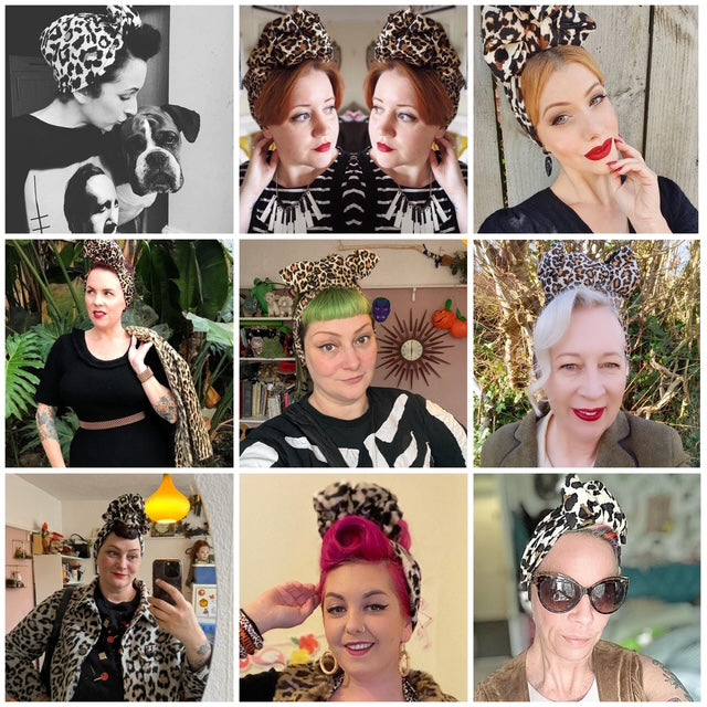 leopard print headbands and turbans