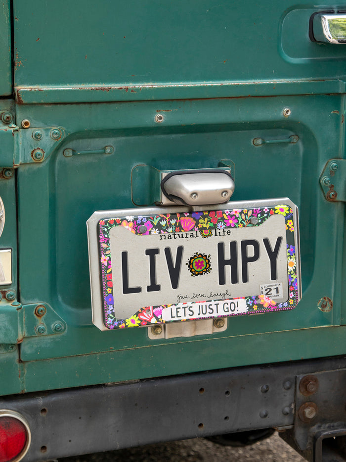 License Plate Frame|Let's Just Go-view 2